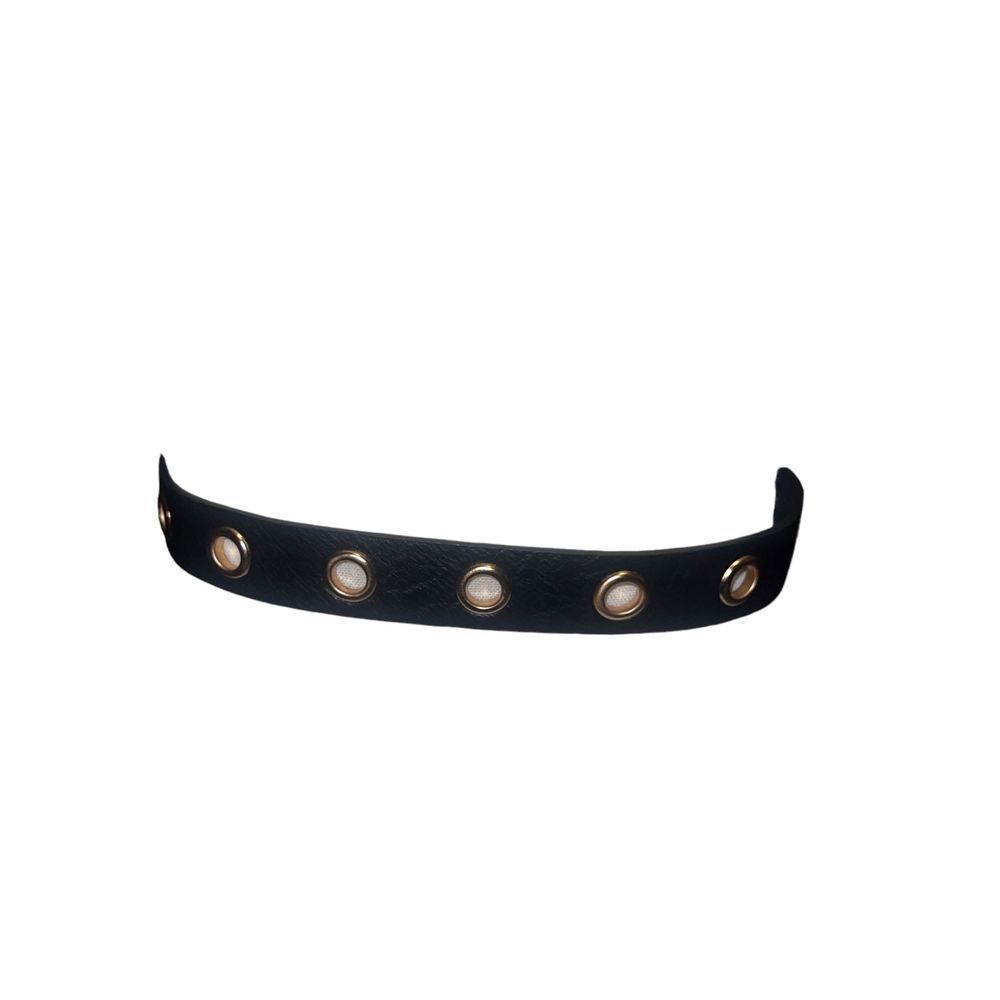 Black and Gold Eyelet belt